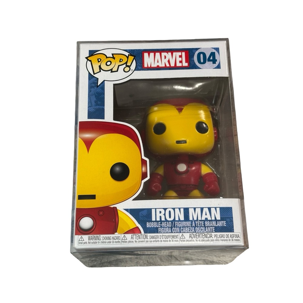 Funko Pop Marvel Iron Man 04 Vinyl Bobble-Head Figure Red Gold New